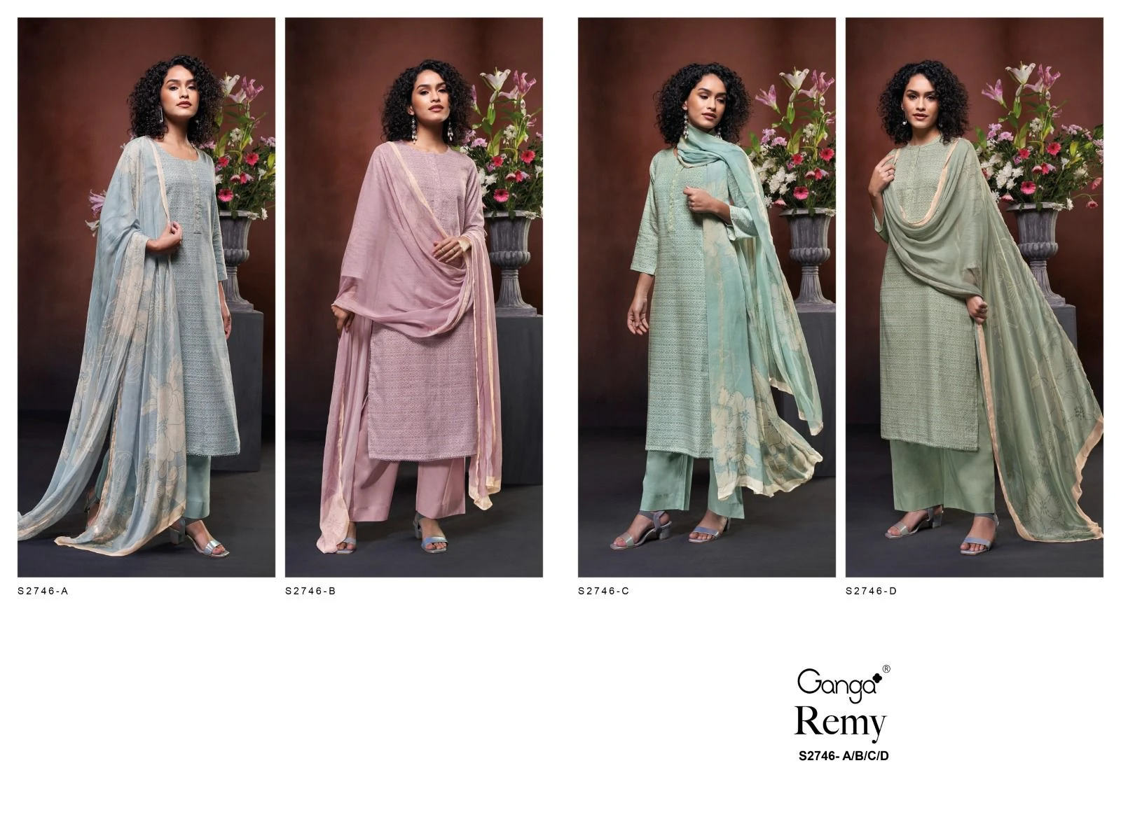 Ganga Remy 2746 Premium Woven Cotton Wholesale Fancy Salwar Suit Catalog — Wholesale Salwar Suits, Ganga wholesale from Surat — view 6